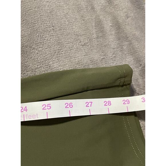 NWT Yoga Flare Leggings Women High Waisted Casual Pants Cargo 6 Pockets Green - Picture 11 of 14